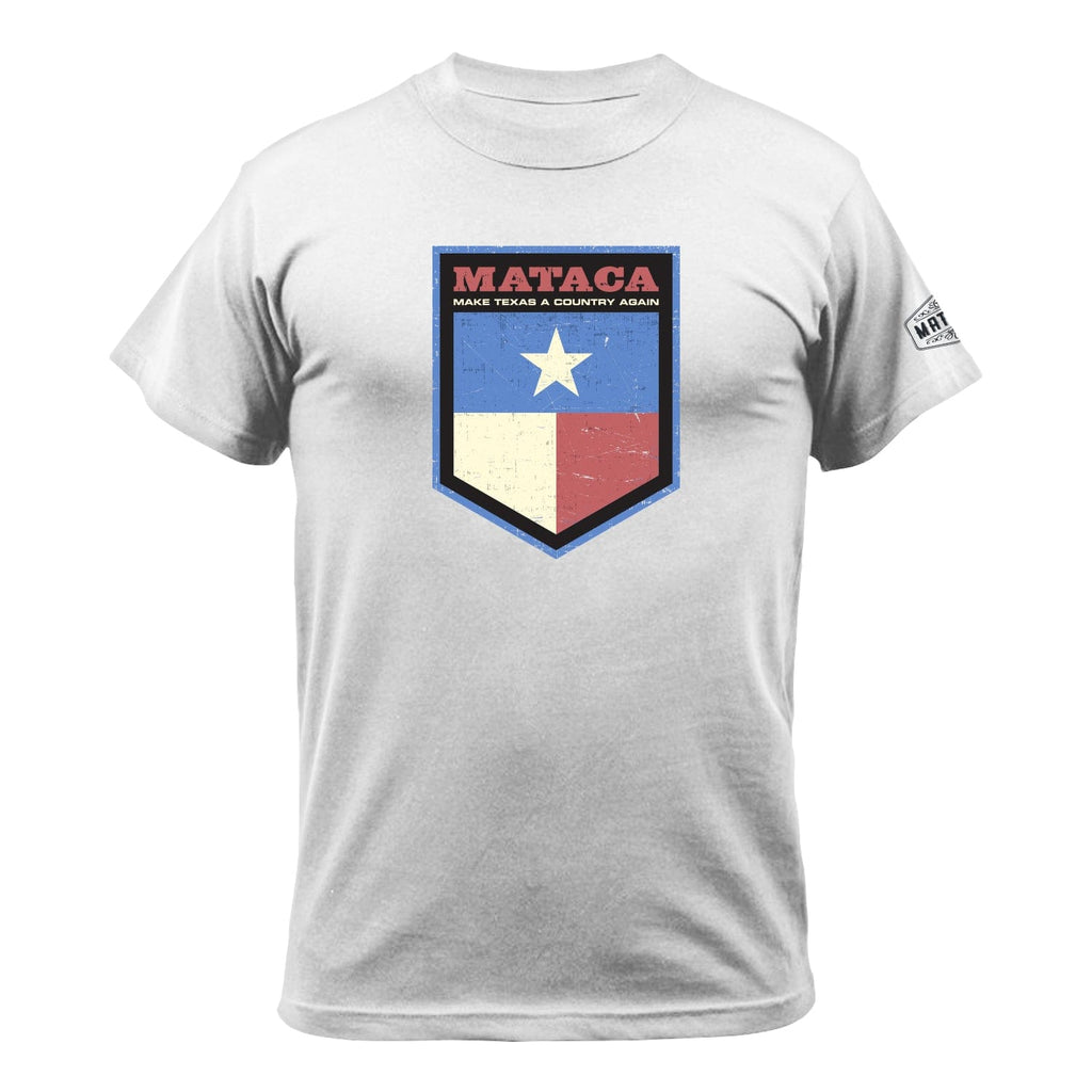 MATACA T-shirt White / S MATACA Super Hero Shield MATACA Super Hero Shield | Make Texas A Country | Back the Blue | Blue Line