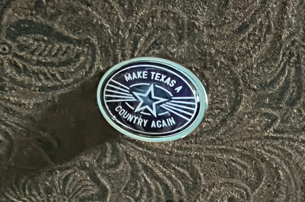 MATACA Combo / Bundle El Rojo Combo - Beer Label T, R&W Trucker Hat, Koozie, Bumper Sticker, Cooler Sticker, and Hat Pin Make Texas A Country Again Super Combo | Hats Shirts Stickers | MATACA