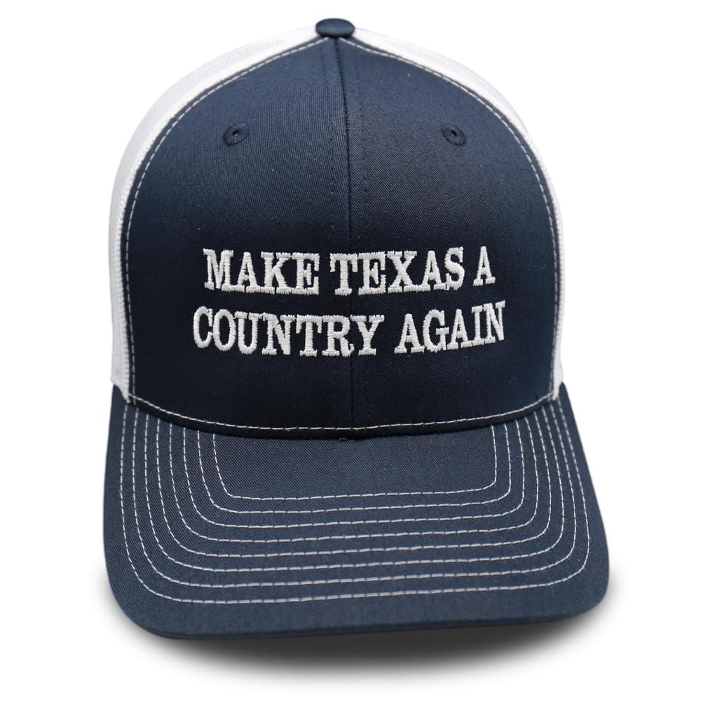 MATACA Hat Zavala Blue - Make Texas A Country Again - Classic Trucker Navy & White - Make Texas A Country Again - Classic Trucker - TX Hat