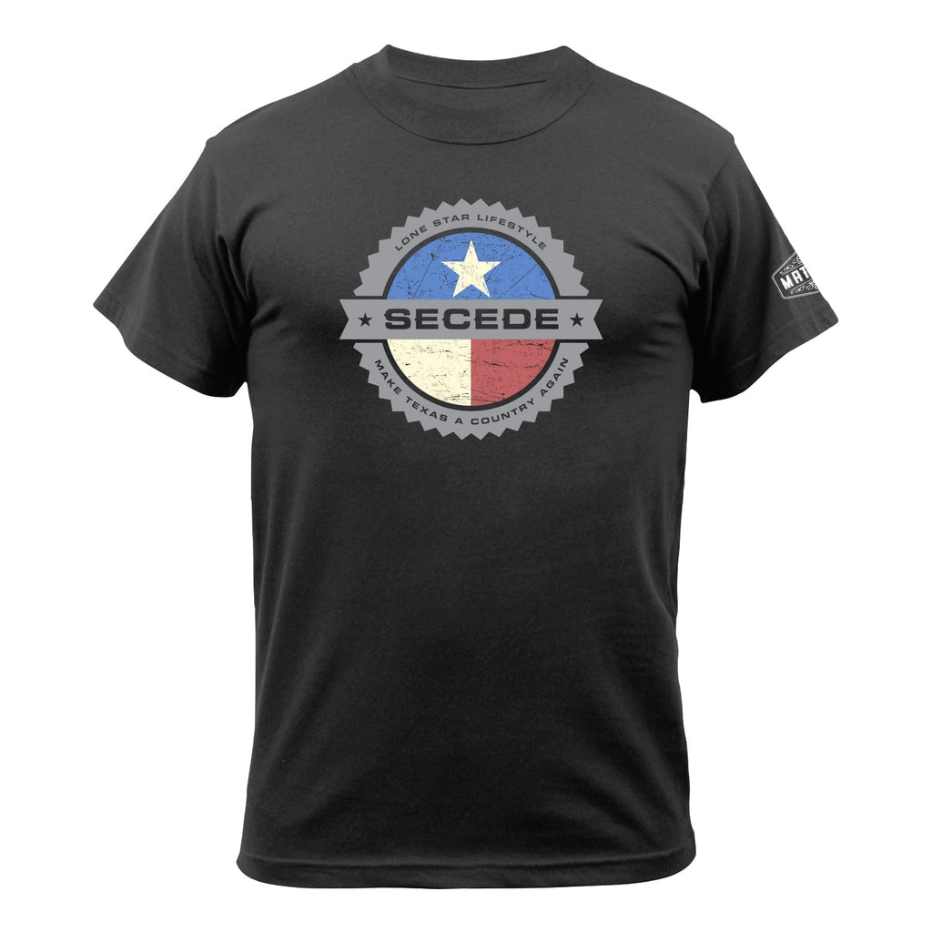 MATACA T-shirt Black / S The Secede Medallion Texas Secede Medallion T-shirt | Make Texas A Country Again | MATACA