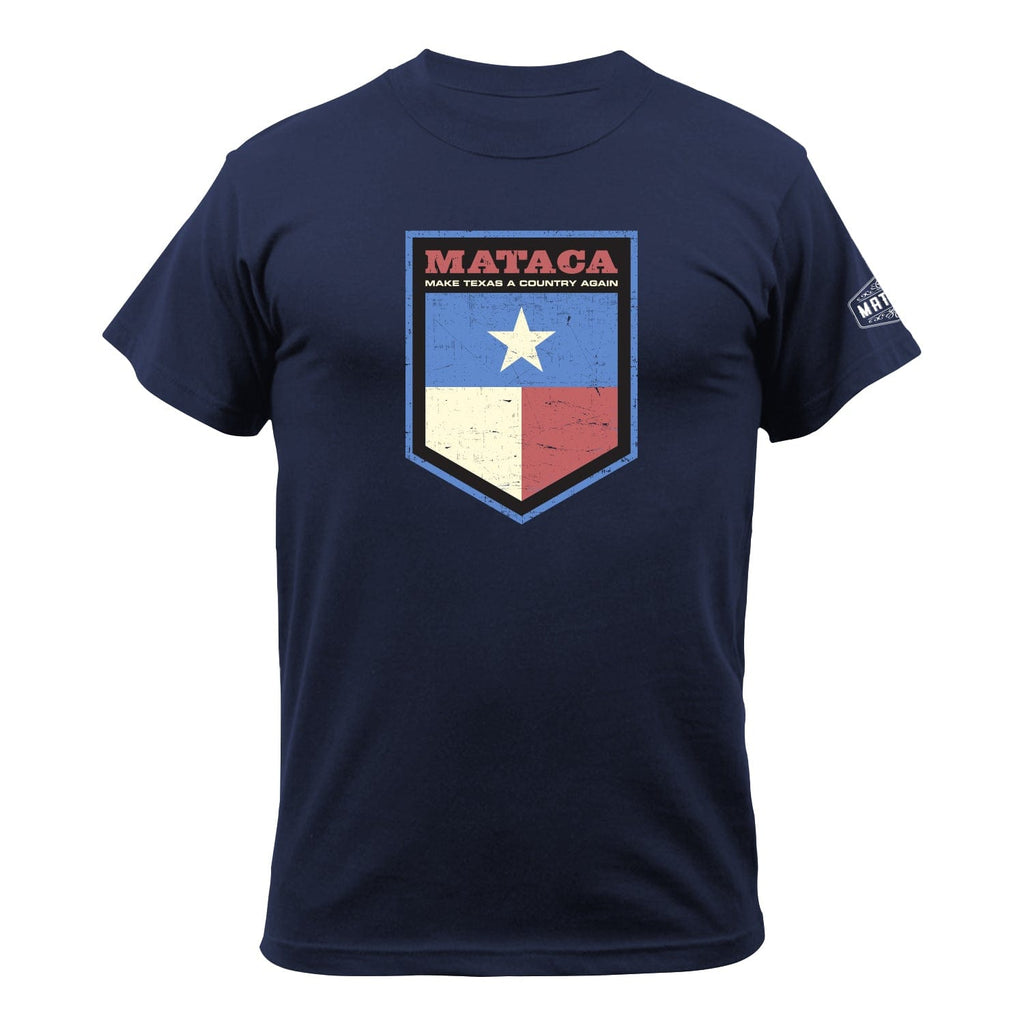 MATACA T-shirt Navy / S MATACA Super Hero Shield MATACA Super Hero Shield | Make Texas A Country | Back the Blue | Blue Line