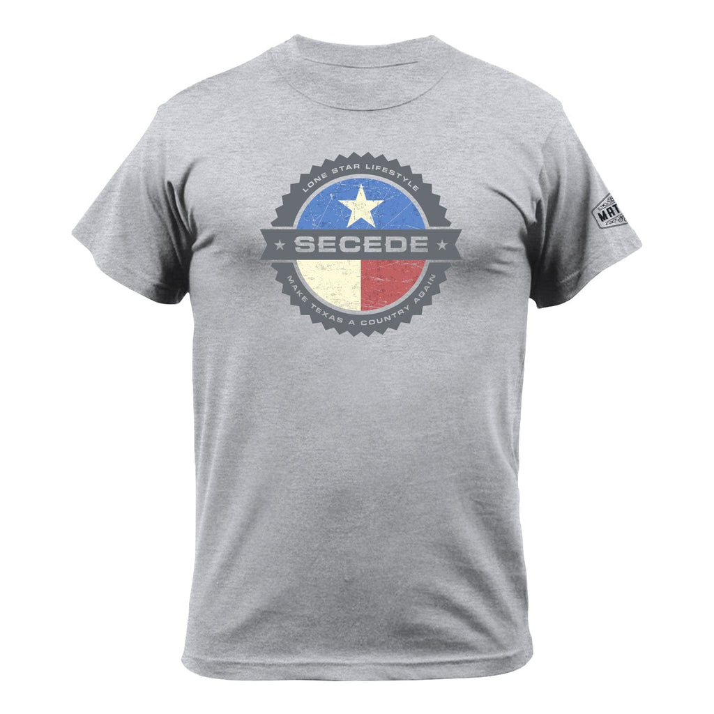 MATACA T-shirt Sport Grey / S The Secede Medallion Texas Secede Medallion T-shirt | Make Texas A Country Again | MATACA